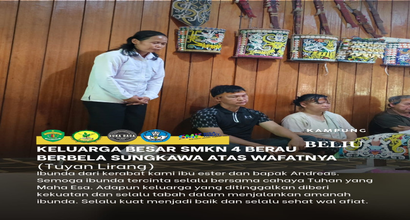 Keluarga besar SMKN 4 Berau menyampaikan duka yang mendalam atas berpulangnya Ibunda dari ibu Suryati