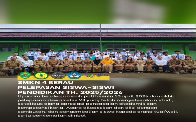Pelepasan Murid Kelas XII SMKN 4 Berau